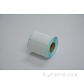 Étiquette de papier thermique autocollant blanc thermique 80x60